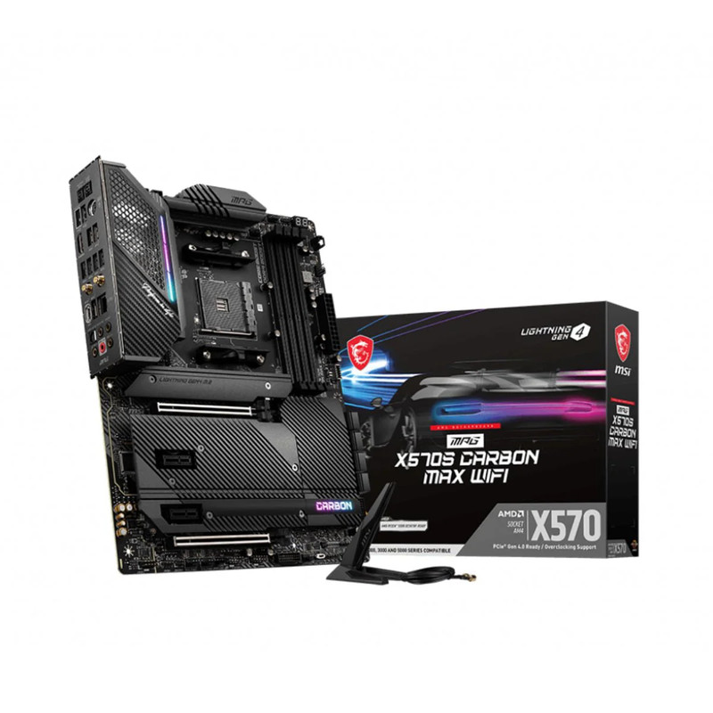 MSI MPG X570S Carbon Max WIFI - AM4 AMD Motherboard - اللوحة الأم